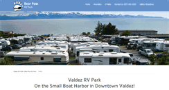 Desktop Screenshot of bearpawrvpark.com